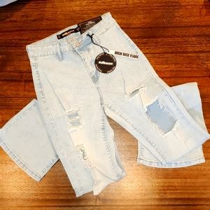 High-rise flare jeans